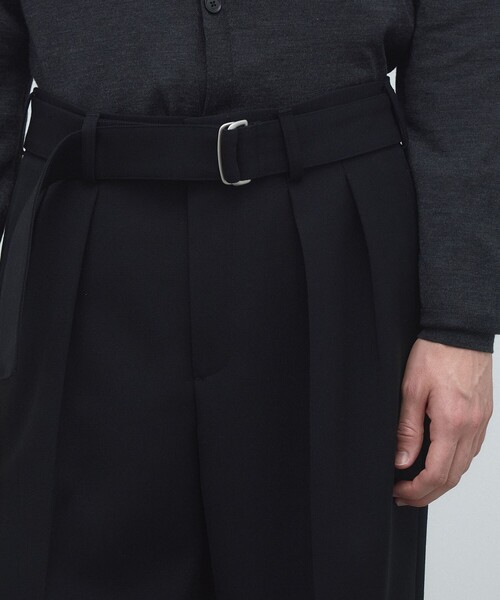 EDITION(エディション)の「ウールギャバジン ベルテッドパンツ(その他パンツ・メンズ・ブラック/グレー・S/M)」の7枚目の写真
