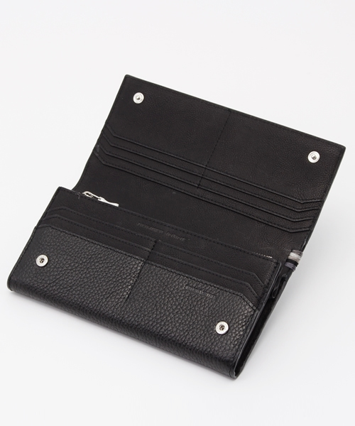NUMBER (N)INE（ナンバーナイン）の「ロングウォレット＿イタリアンレザー（財布・メンズ・ブラック/オフホワイト・ONE SIZE）」の6枚目の写真