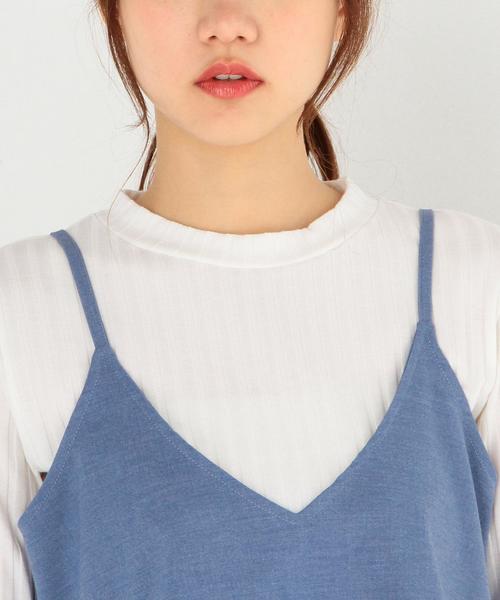 Another Edition(アナザーエディション)の「リブプルオーバー×キャミセット/AEMBC リブPO×CAMI SET◆(Tシャツ/カットソー・レディース・グレー/ライトブルー・フリー)」の6枚目の写真