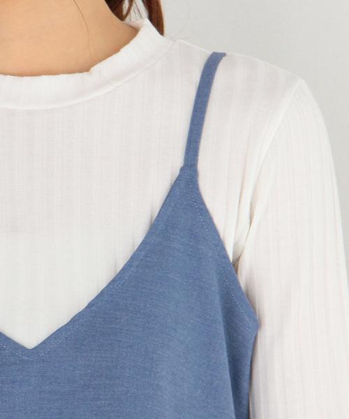 Another Edition(アナザーエディション)の「リブプルオーバー×キャミセット/AEMBC リブPO×CAMI SET◆(Tシャツ/カットソー・レディース・グレー/ライトブルー・フリー)」の7枚目の写真