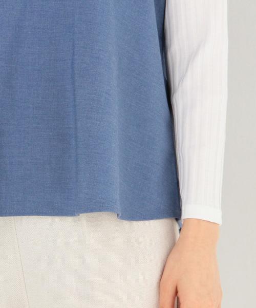 Another Edition(アナザーエディション)の「リブプルオーバー×キャミセット/AEMBC リブPO×CAMI SET◆(Tシャツ/カットソー・レディース・グレー/ライトブルー・フリー)」の8枚目の写真