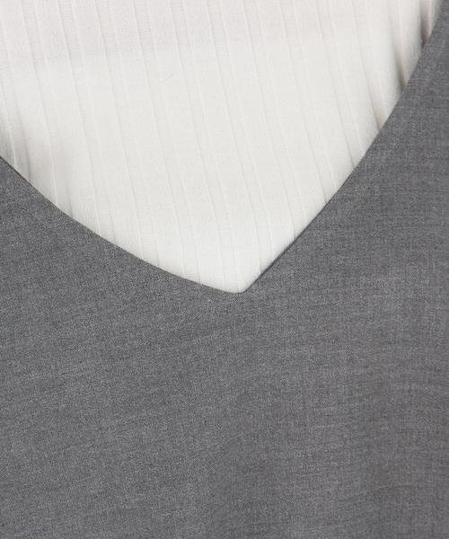 Another Edition(アナザーエディション)の「リブプルオーバー×キャミセット/AEMBC リブPO×CAMI SET◆(Tシャツ/カットソー・レディース・グレー/ライトブルー・フリー)」の12枚目の写真