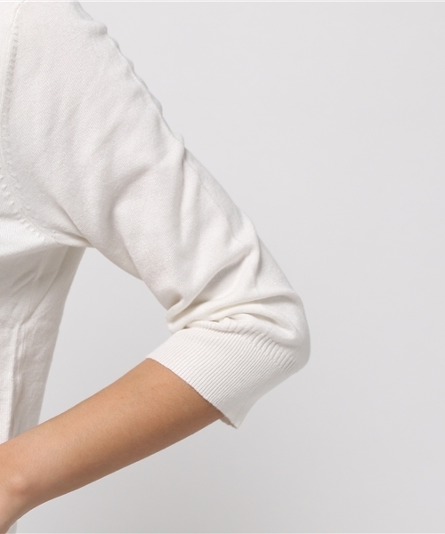 MOUSSY(マウジー)の「COZY KNIT TOPS(ニット/セーター・レディース・ネイビー/ピンク/ライトグレー/オフホワイト/ライトイエロー・FREE)」の10枚目の写真