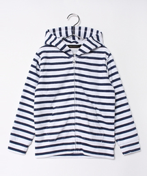 VENCEEXCHANGE | KIDS パイルジップパーカー ボーダー総プリント(パーカー)