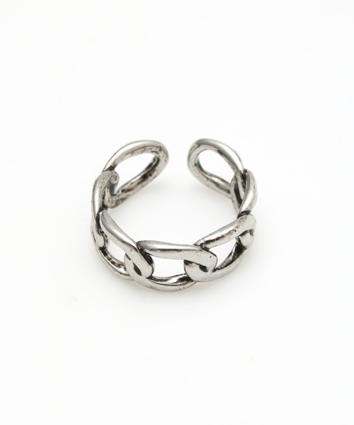 チャイハネ(チャイハネ)の「【チャイハネ】チェーンMEN'Sリング(リング・メンズ・シルバー/ブラック・FREE)」の2枚目の写真