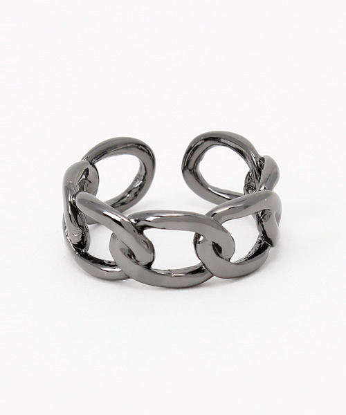 チャイハネ(チャイハネ)の「【チャイハネ】チェーンMEN'Sリング(リング・メンズ・シルバー/ブラック・FREE)」の7枚目の写真