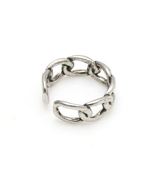 チャイハネ(チャイハネ)の「【チャイハネ】チェーンMEN'Sリング(リング・メンズ・シルバー/ブラック・FREE)」の6枚目の写真