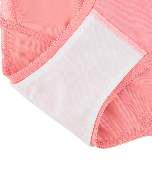 AMOSTYLE BY Triumph（アモスタイルバイトリンプ）の「チャーミングラマー　サニタリー(レギュラー)AMST1090 SAN.Hikini（ショーツ・レディース・ネイビー/イエロー/ブルー/ピンク/ホワイト/グリーン・L/M）」の9枚目の写真