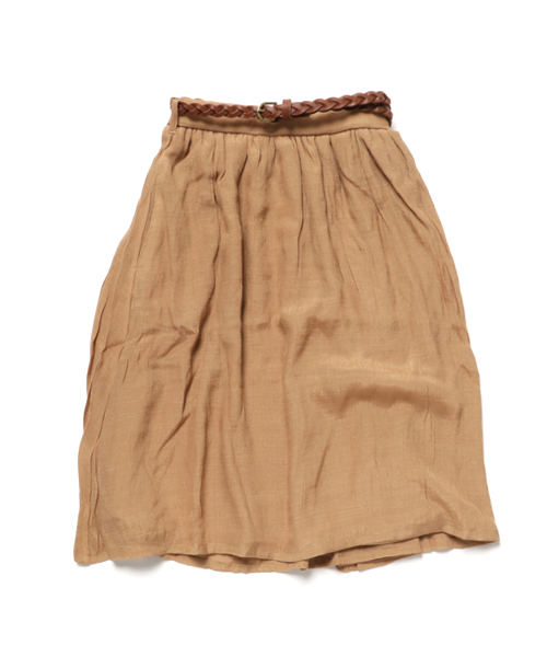 ikka（イッカ）の「ベルト付きギャザーロングスカート（スカート・キッズ・オリーブ/ベージュ・130cm/140cm/150cm/120cm）」の8枚目の写真