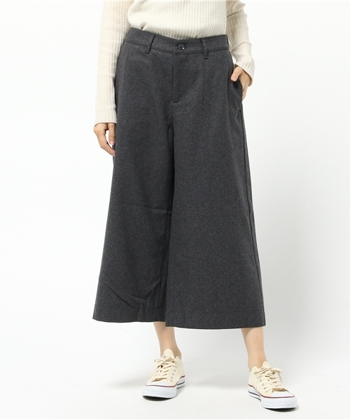 LBC（エルビーシー）の「nカラーフラノガウチョパンツ                    （その他パンツ・レディース・チャコールグレー/ライトブラウン/ネイビー・MEDIUM）」の2枚目の写真