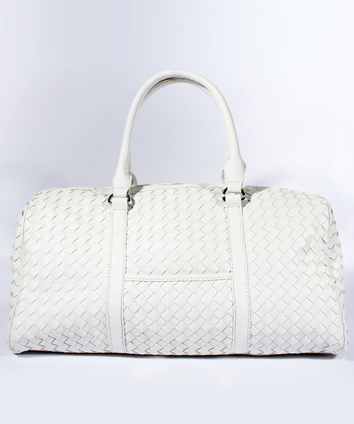 8(eight)(エイト)の「編み込み PUレザーボストンバッグ 2way(ボストンバッグ・メンズ・ブラック/ダークブラウン/ホワイト・FREE)」の2枚目の写真