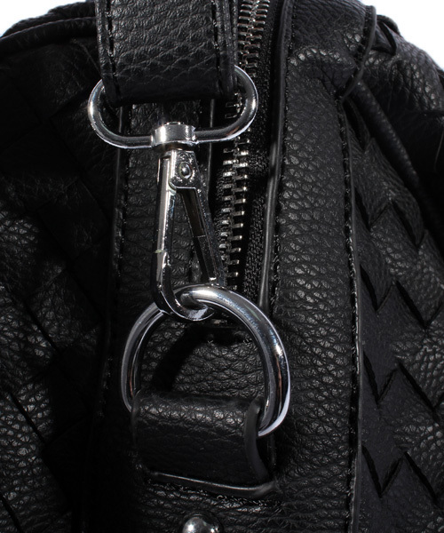 8(eight)(エイト)の「編み込み PUレザーボストンバッグ 2way(ボストンバッグ・メンズ・ブラック/ダークブラウン/ホワイト・FREE)」の19枚目の写真