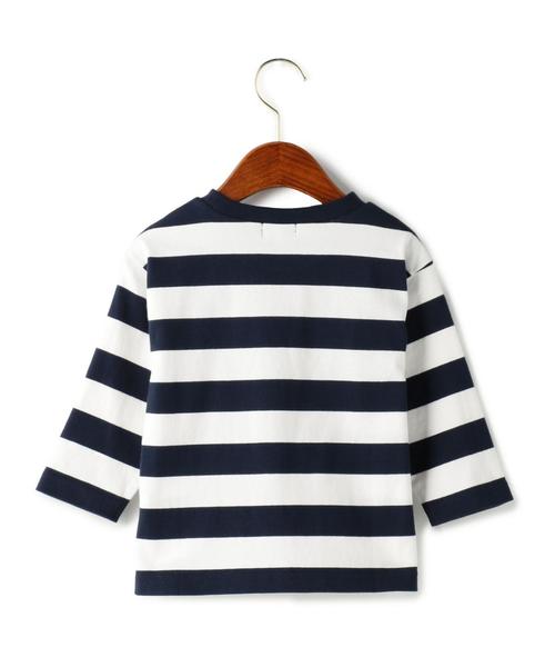 green label relaxing(グリーンレーベルリラクシング)の「【KIDS】ボーダー ハイショクコード 7L ◆(Tシャツ/カットソー・キッズ・ブラック/ネイビー・115/105/125/135/95)」の3枚目の写真