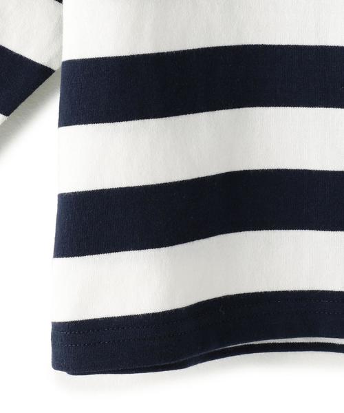 green label relaxing(グリーンレーベルリラクシング)の「【KIDS】ボーダー ハイショクコード 7L ◆(Tシャツ/カットソー・キッズ・ブラック/ネイビー・115/105/125/135/95)」の6枚目の写真