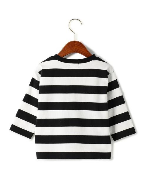 green label relaxing(グリーンレーベルリラクシング)の「【KIDS】ボーダー ハイショクコード 7L ◆(Tシャツ/カットソー・キッズ・ブラック/ネイビー・115/105/125/135/95)」の8枚目の写真
