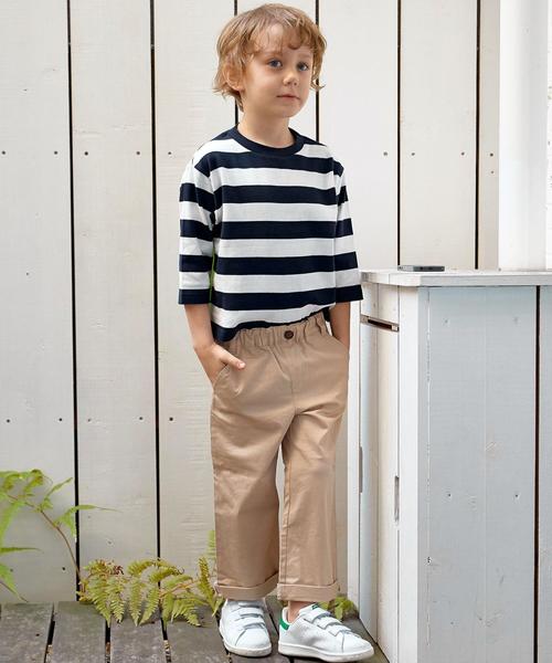 green label relaxing(グリーンレーベルリラクシング)の「【KIDS】ボーダー ハイショクコード 7L ◆(Tシャツ/カットソー・キッズ・ブラック/ネイビー・115/105/125/135/95)」の10枚目の写真