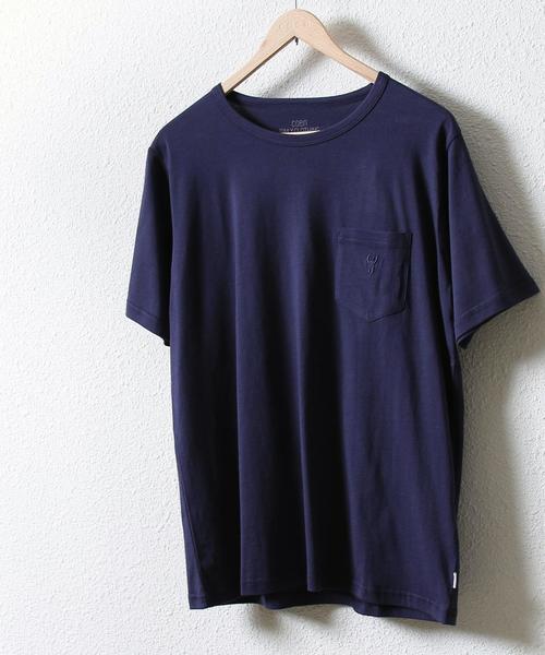 coen(コーエン)の「USAピマコットンクルーネックTシャツ(Tシャツ/カットソー・メンズ・イエロー/ネイビー/ホワイト/ライトピンク・X-LARGE/LARGE/MEDIUM/SMALL)」の3枚目の写真