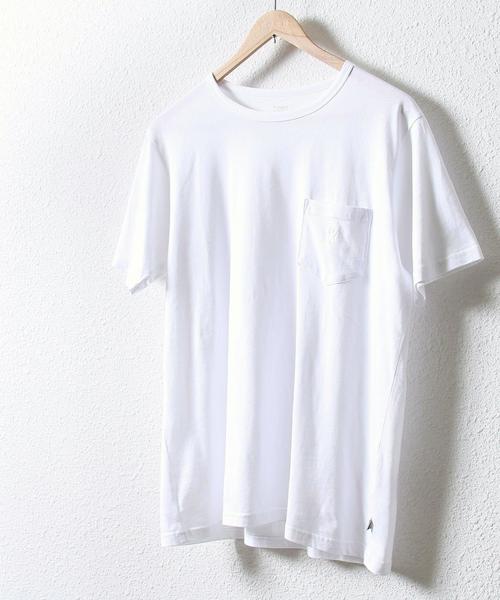 coen(コーエン)の「USAピマコットンクルーネックTシャツ(Tシャツ/カットソー・メンズ・イエロー/ネイビー/ホワイト/ライトピンク・X-LARGE/LARGE/MEDIUM/SMALL)」の2枚目の写真