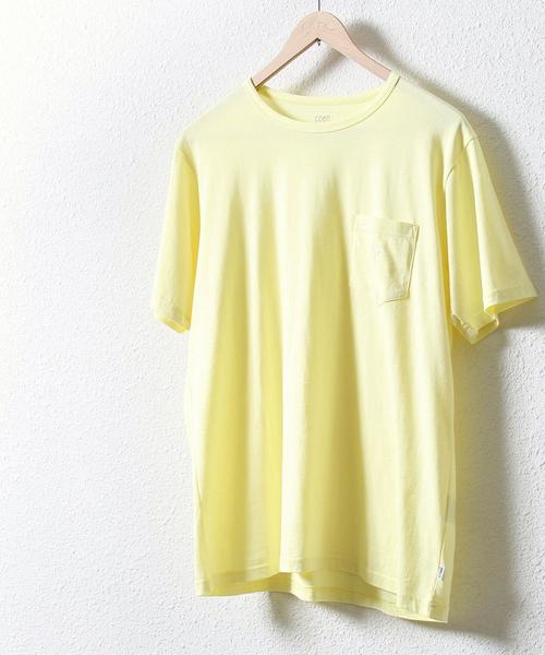 coen(コーエン)の「USAピマコットンクルーネックTシャツ(Tシャツ/カットソー・メンズ・イエロー/ネイビー/ホワイト/ライトピンク・X-LARGE/LARGE/MEDIUM/SMALL)」の4枚目の写真