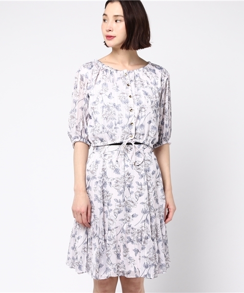 JILL by JILL STUART（ジルバイジルスチュアート）の「MISTY LAME STRIPE OP（ワンピース・レディース・ベージュ/ピンク・SMALL/MEDIUM）」の3枚目の写真