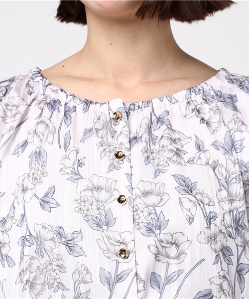 JILL by JILL STUART（ジルバイジルスチュアート）の「MISTY LAME STRIPE OP（ワンピース・レディース・ベージュ/ピンク・SMALL/MEDIUM）」の7枚目の写真