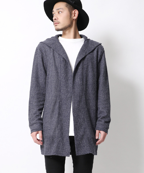 Rocky Monroe(ロッキーモンロー)の「ニットロング丈カーディガン(カーディガン/ボレロ・メンズ・グレー/ネイビー・L/M/XL)」の21枚目の写真