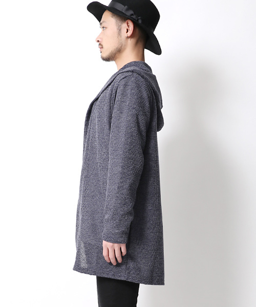 Rocky Monroe(ロッキーモンロー)の「ニットロング丈カーディガン(カーディガン/ボレロ・メンズ・グレー/ネイビー・L/M/XL)」の20枚目の写真