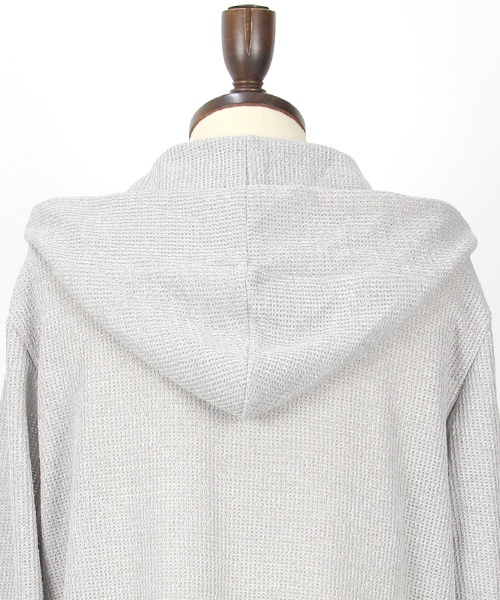 Rocky Monroe(ロッキーモンロー)の「ニットロング丈カーディガン(カーディガン/ボレロ・メンズ・グレー/ネイビー・L/M/XL)」の8枚目の写真