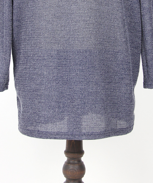 Rocky Monroe(ロッキーモンロー)の「ニットロング丈カーディガン(カーディガン/ボレロ・メンズ・グレー/ネイビー・L/M/XL)」の6枚目の写真