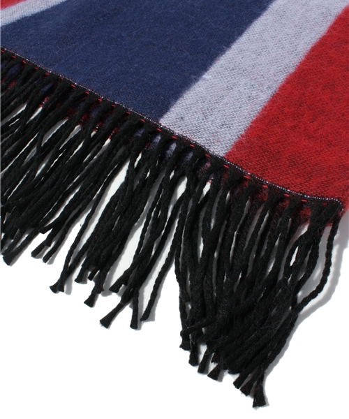 And A（アンドエー）の「AWユニオンストール（ストール/ショール・メンズ・ブラック/ネイビー・FREE）」の4枚目の写真