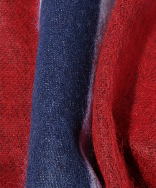 And A（アンドエー）の「AWユニオンストール（ストール/ショール・メンズ・ブラック/ネイビー・FREE）」の5枚目の写真