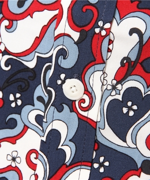 Pretty Green(プリティーグリーン)の「SS BEAUFORT プリント BDシャツ(ポロシャツ・メンズ・ブルー/パープル・3/1/2/4)」の9枚目の写真