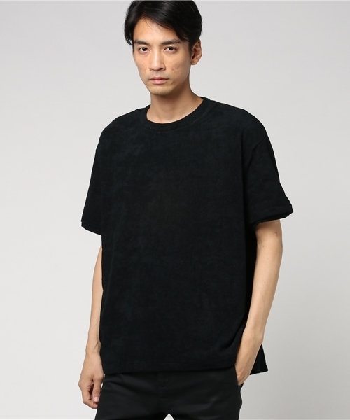 THING FABRICS(シングファブリックス)の「tHING FABRICS/シングファブリックス T-shirt (Short Pile) 今治タオル (Tシャツ/カットソー・メンズ・ホワイト/ネイビー/オリーブ/グレー/カーキ/ブラック・1/0)」の8枚目の写真