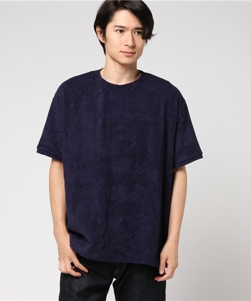 THING FABRICS(シングファブリックス)の「tHING FABRICS/シングファブリックス T-shirt (Short Pile) 今治タオル (Tシャツ/カットソー・メンズ・ホワイト/ネイビー/オリーブ/グレー/カーキ/ブラック・1/0)」の11枚目の写真