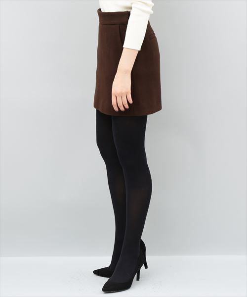 ADAM ET ROPE'(アダムエロペ)の「メルトン台形ミニスカート(スカート・レディース・ダークブラウン/ピンク・36/38)」の18枚目の写真