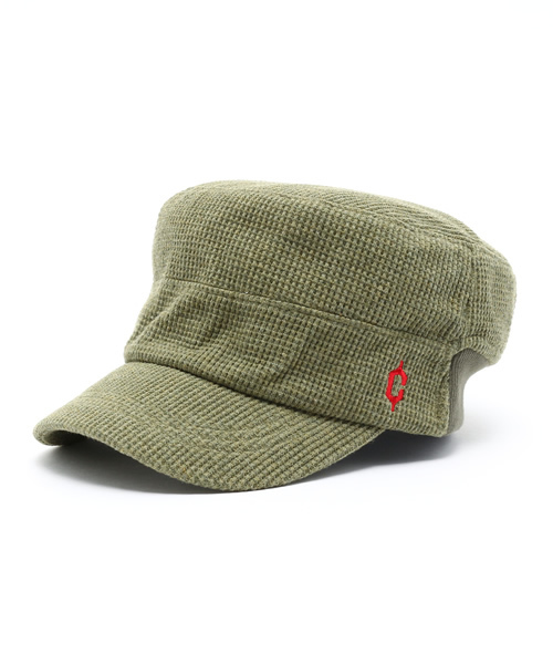 【クレ】ワッフル生地 リブ ワーク キャップ（キャップ）｜Clef（クレ）