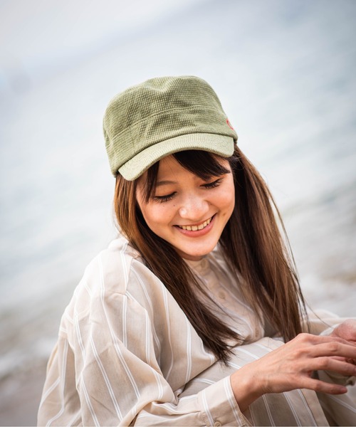 【クレ】ワッフル生地 リブ ワーク キャップ（キャップ）｜Clef（クレ）