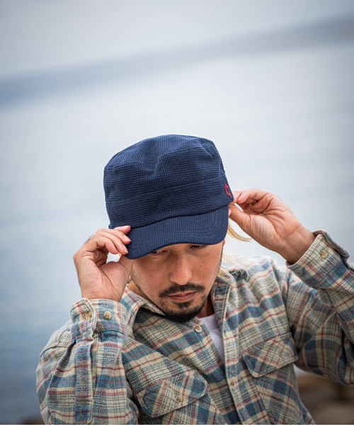 【クレ】ワッフル生地 リブ ワーク キャップ（キャップ）｜Clef（クレ）