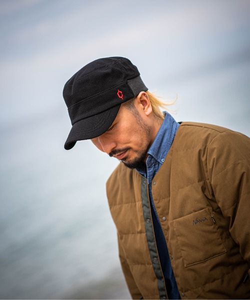 【クレ】ワッフル生地 リブ ワーク キャップ（キャップ）｜Clef（クレ）