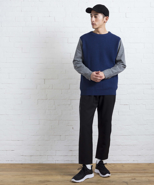 WEGO（ウィゴー）の「WEGO/サイドZIPスリムスラックス（スラックス・メンズ・ブラック/ネイビー・MEDIUM/LARGE）」の7枚目の写真