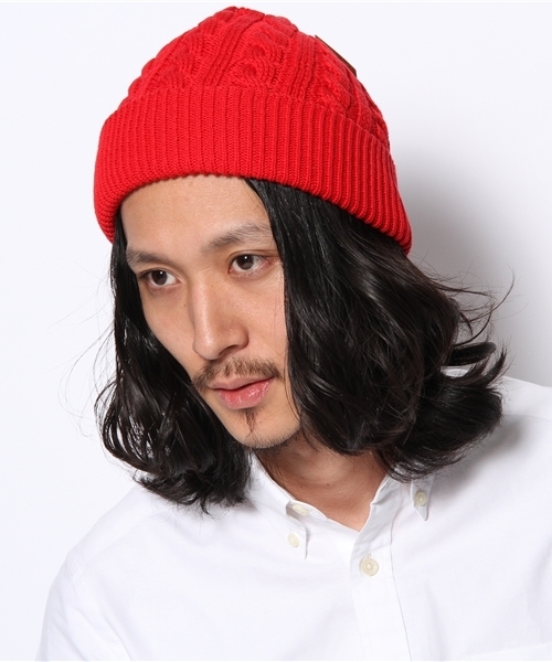 BEAMS（ビームス）の「○BEAMS / 4WAY ケーブル ニットキャップ（ニットキャップ/ビーニー・メンズ・チャコールグレー/ブラック/レッド/イエロー/ブルー/ネイビー・ONE SIZE）」の6枚目の写真