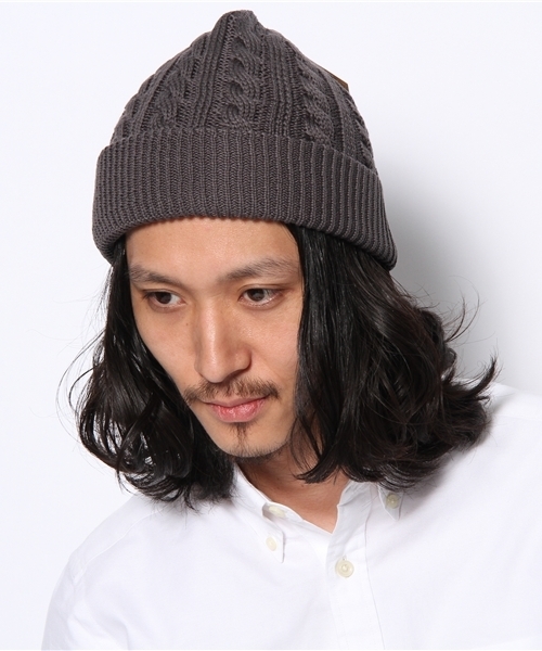 BEAMS（ビームス）の「○BEAMS / 4WAY ケーブル ニットキャップ（ニットキャップ/ビーニー・メンズ・チャコールグレー/ブラック/レッド/イエロー/ブルー/ネイビー・ONE SIZE）」の3枚目の写真