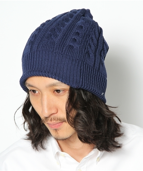 BEAMS（ビームス）の「○BEAMS / 4WAY ケーブル ニットキャップ（ニットキャップ/ビーニー・メンズ・チャコールグレー/ブラック/レッド/イエロー/ブルー/ネイビー・ONE SIZE）」の14枚目の写真