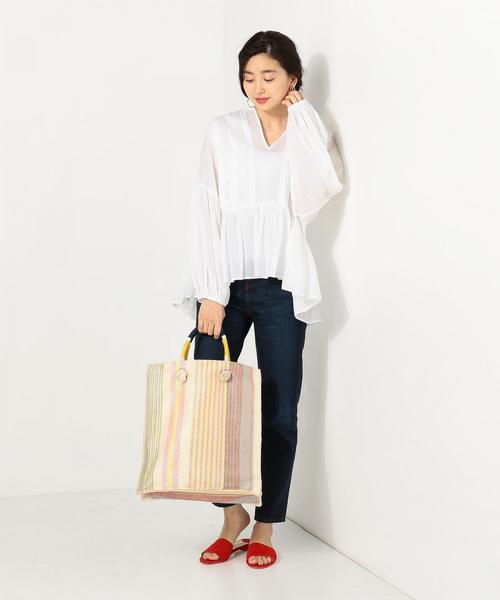 NE QUITTEZ PAS!（ヌキテパ）の「〓ne Quittez pas マルチストライプ トートバッグ / ヌキテパ（トートバッグ・レディース・その他1・FREE）」の3枚目の写真