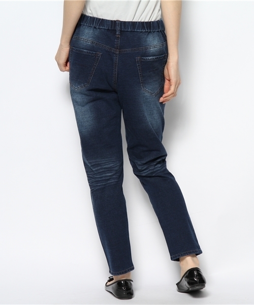 BEAMS LIGHTS Women's（ビームスライツ ウィメンズ）の「BEAMS LIGHTS / デニム風スウェットパンツ（その他パンツ・レディース・ブルー系その他/インディゴブルー・36/38/40）」の4枚目の写真