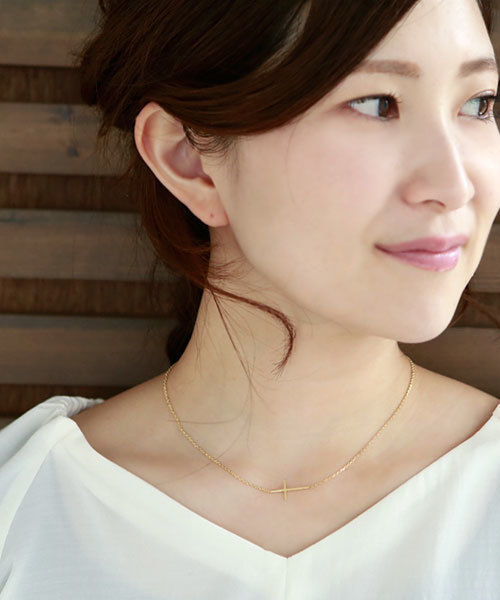 colleca la（コレカラ）の「クロスネックレス（ネックレス・レディース・シルバー/ゴールド・FREE）」の5枚目の写真