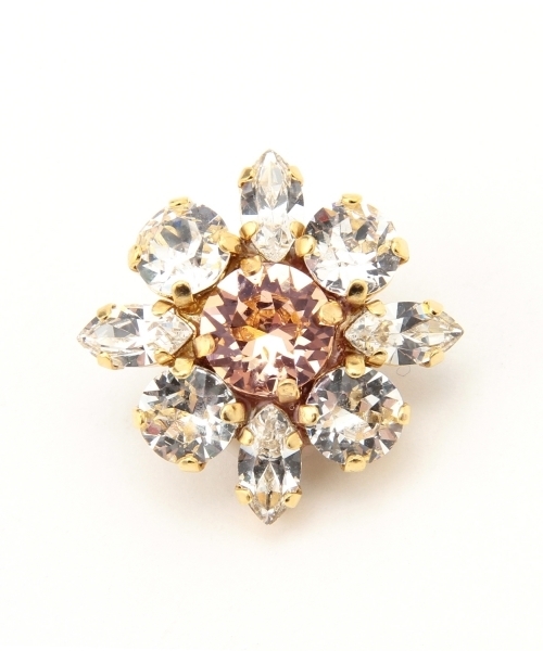 Demi-Luxe BEAMS（デミルクス ビームス）の「jour couture / クリスタルフラワー イヤリング（イヤリング・レディース・ホワイト/ブルー/ピンク/イエロー・ONE SIZE）」の10枚目の写真