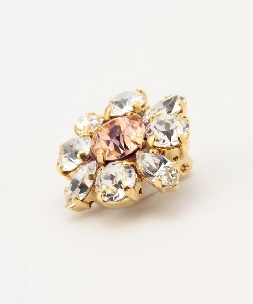 Demi-Luxe BEAMS（デミルクス ビームス）の「jour couture / クリスタルフラワー イヤリング（イヤリング・レディース・ホワイト/ブルー/ピンク/イエロー・ONE SIZE）」の6枚目の写真