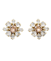 Demi-Luxe BEAMS | jour couture / クリスタルフラワー イヤリング(イヤリング)