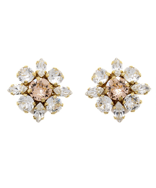 Demi-Luxe BEAMS(デミルクス ビームス)の「jour couture / クリスタルフラワー イヤリング(イヤリング・レディース・ピンク/ホワイト/ブルー・ONE SIZE)」の3枚目の写真